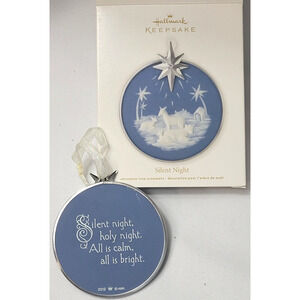 Hallmark Silent Night 2012 Nativity Ornament Star Donkey Oxen
